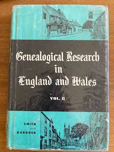 Genealogical Research in England and Wales