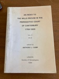 Prerogative court index vol. 3